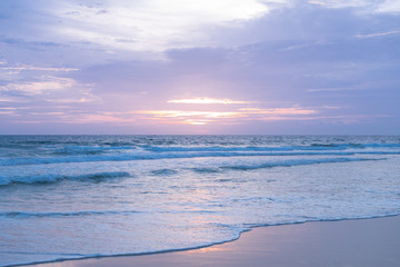 Sunset twilight sea