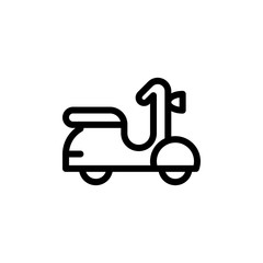 flat line motor cycle, motor cross icon symbol sign, logo template, vector, eps 10