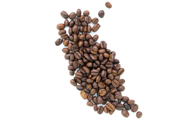 coffee beans isolated