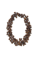 The number zero from roasted coffee beans.