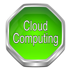 Cloud Computing Button - 3D illustration
