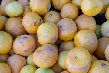 many fresh raw orange