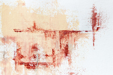 abstract painting of soft pink acrylic color on canvas 