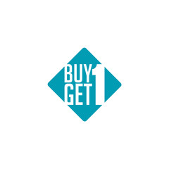 buy one get free promotion sign label