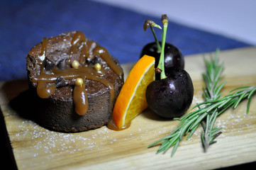 chocolate cake or brownie