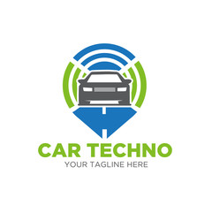 car technology power logo designs