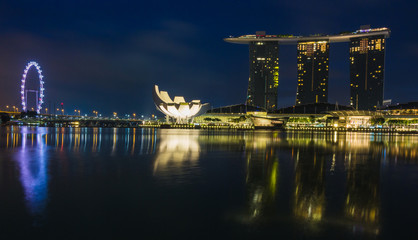 Singapore city lights