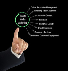 Man Presenting Social Media Marketing.