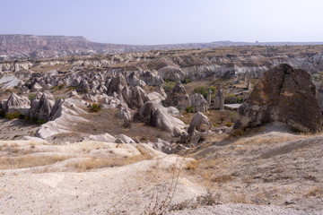 Aerial view of Goreme town in Cappadocia © NIPATHORN