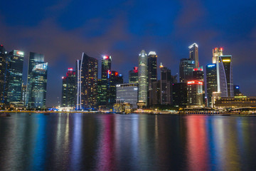 Singapore cityscape of the financial
