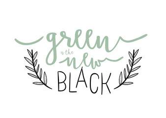 Zero waste life quote. Trendy hand drawn cute lettering in scandinavian simple style. Vector. Go green