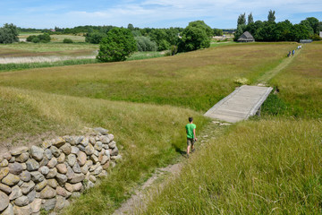 Fototapeta na wymiar Viking archaeological site of Trelleborg in Denmark