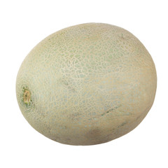fresh cantaloup isolated on white background