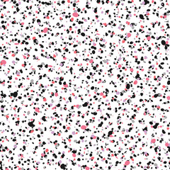 Seamless artistic creative splash blots pattern. Color abstract seamless ink stains untidy background. Vector illustration