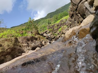 mountain landscape with river