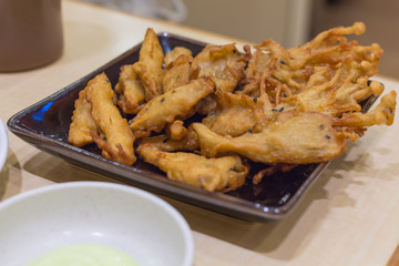 Fried mushrooms