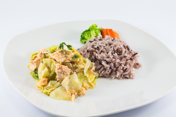 Steamed Salmon