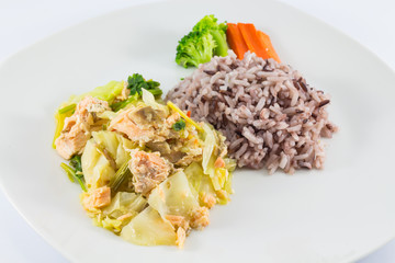 Steamed Salmon