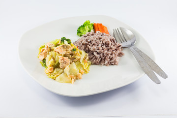 Steamed Salmon