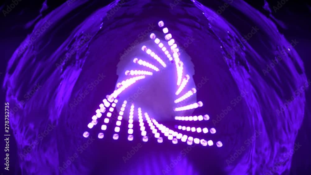 Aufkleber magic fantasy pink triangular portal. abstract background, cosmic landscape. computer generated geom