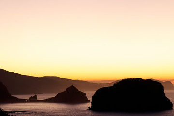 san juan de gaztelugatxe at sunset