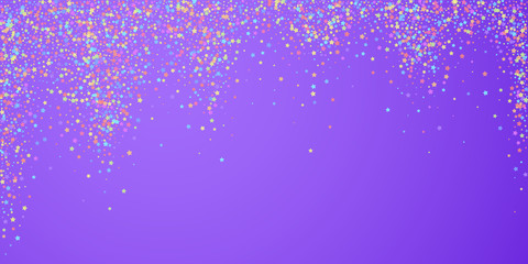 Festive confetti. Celebration stars. Colorful star