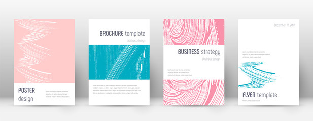 Cover page design template. Minimalistic brochure 