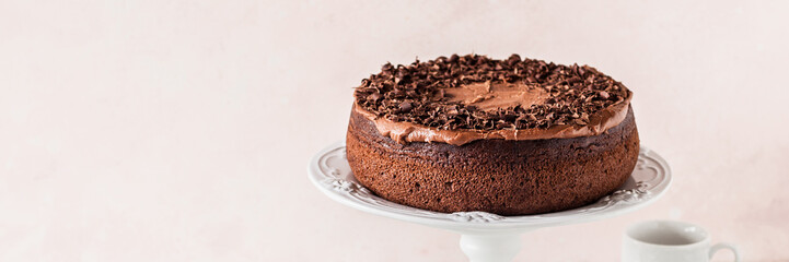 Chocolate Cake with Chocolate Shavings