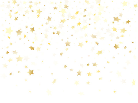 Magic gold sparkle texture vector star background.