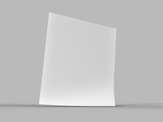 Empty paper sheet in A4 format - 3d illustration