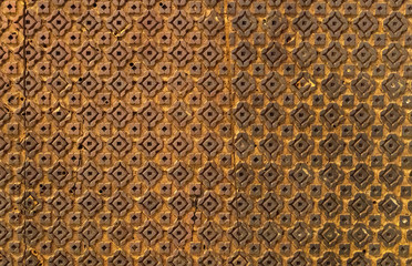 Wooden stencil for fabric. Abstract print pattern.