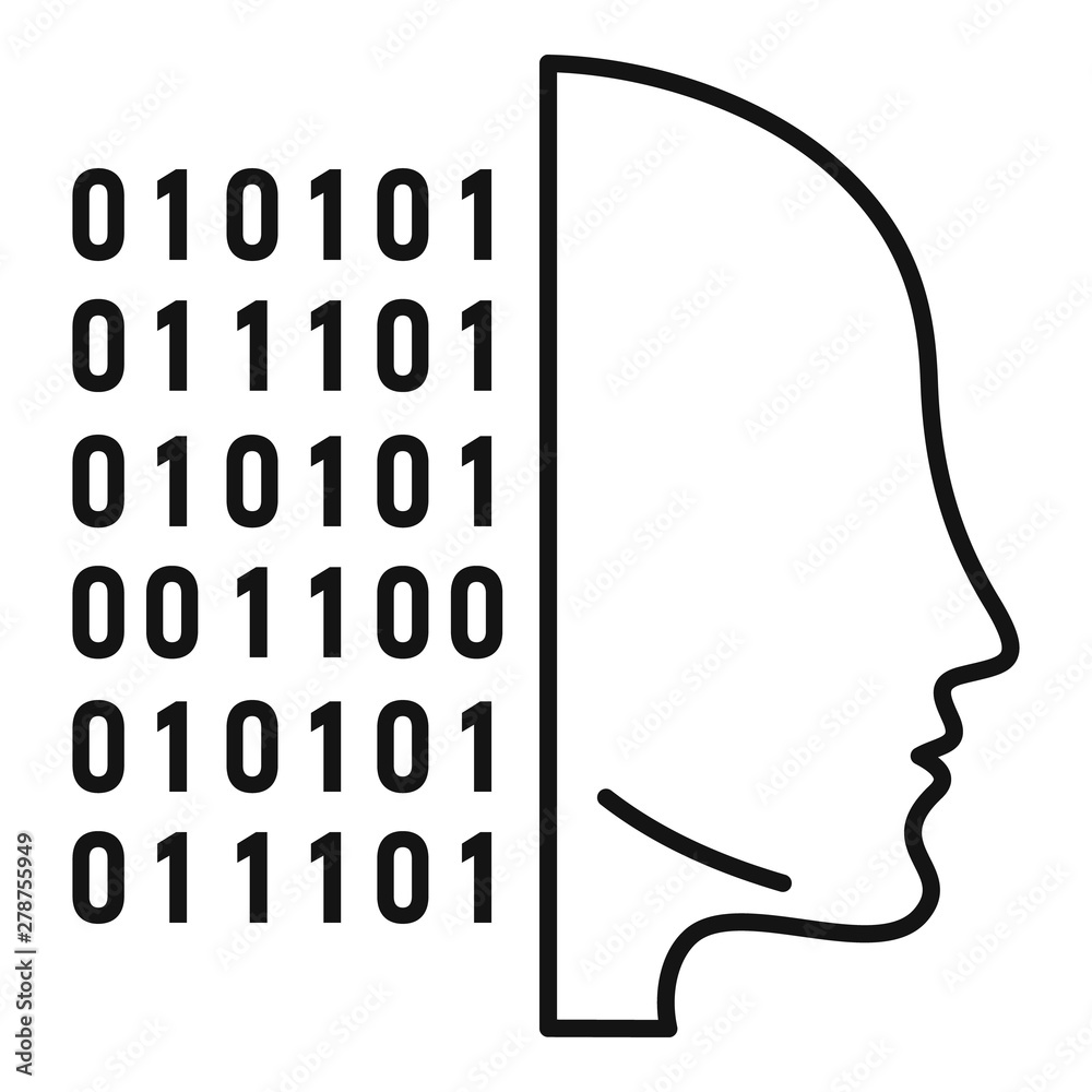Poster artificial intelligence icon. outline artificial intelligence vector icon for web design isolated on