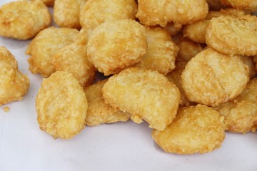 Fried chicken nuggets delicious at street food