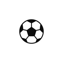 Football icon isolated on white. Vector