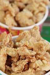 Fried chicken nuggets delicious at street food
