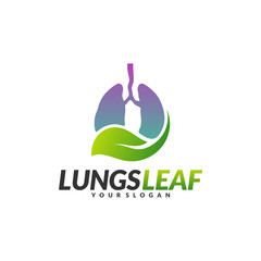 Lungs Health Care Logo Design Concept Vector. Eco Lungs icon logo template. Nature Lungs Logo Vector. Lungs Leaf Logo Template