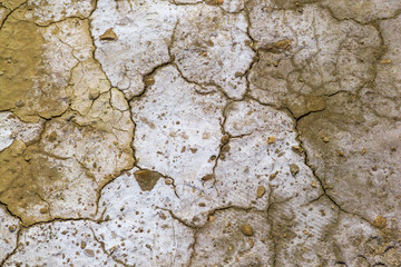 Fissures dans le sable