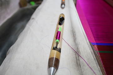 silk saree weaving process 