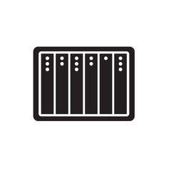 server, data center icon- vector illustration
