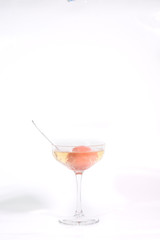 Tasty Bamboo cocktail on a white background
