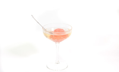 Tasty Bamboo cocktail on a white background