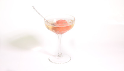Tasty Bamboo cocktail on a white background