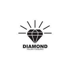 Diamond logo design vector template