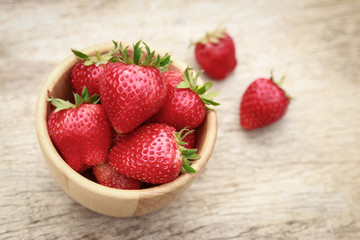 Fresh strawberry for healthy eating in daily life 