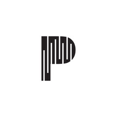 P letter logo design vector template