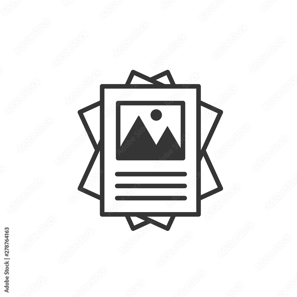 Aufkleber flyer icon template color editable. brochure symbol vector sign isolated on white background. simple