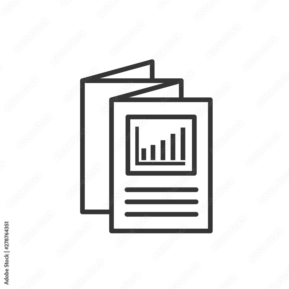 Aufkleber flyer icon template color editable. brochure symbol vector sign isolated on white background. simple