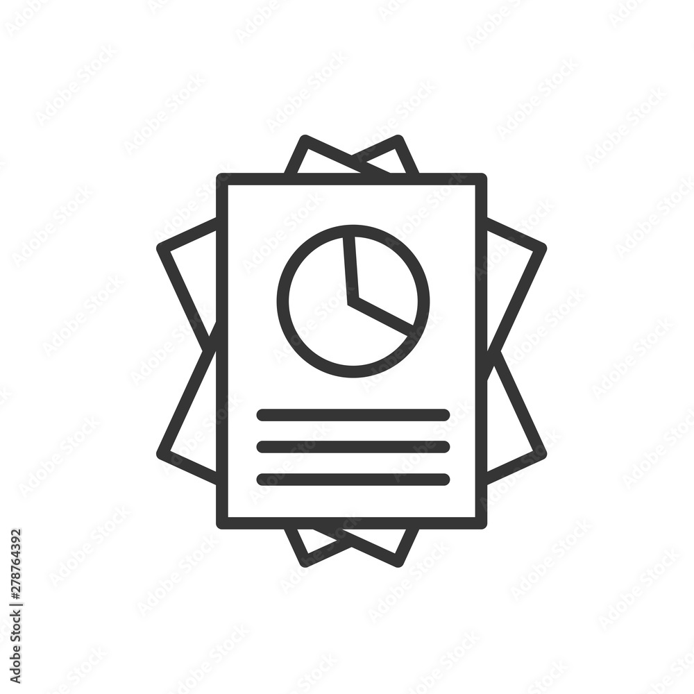 Poster flyer icon template color editable. brochure symbol vector sign isolated on white background. simple