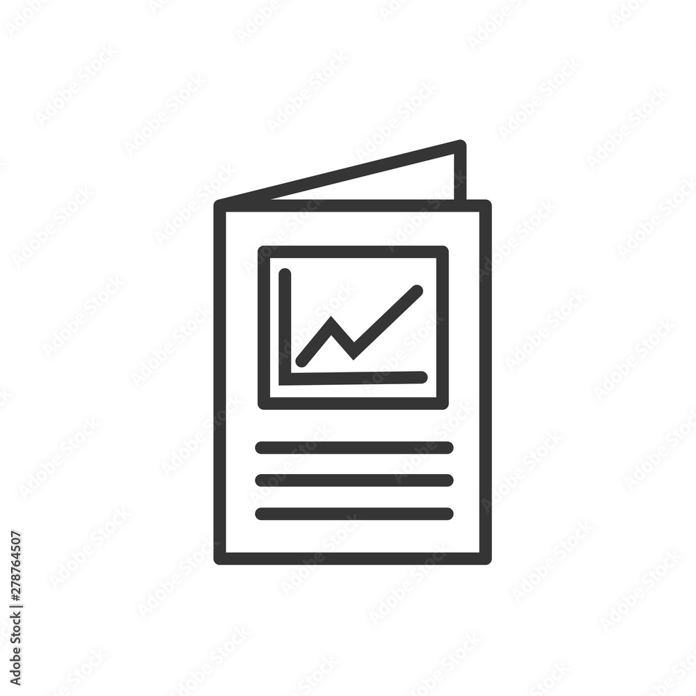 Aufkleber flyer icon template color editable. brochure symbol vector sign isolated on white background. simple
