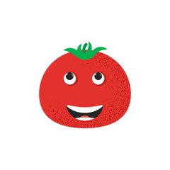 Obraz premium Isolated cute smile tomato character